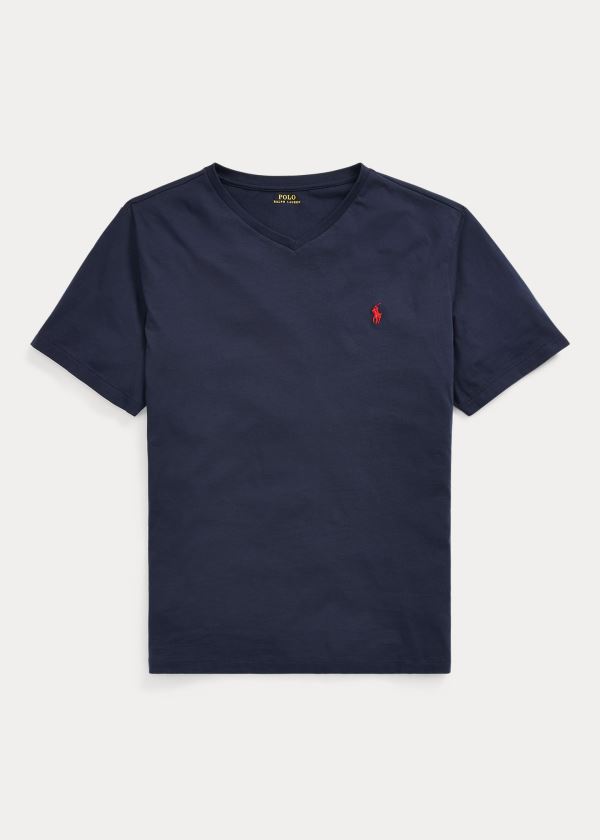 T Shirt Polo Ralph Lauren Classic Fit V-Neck Homem 60872-TRLQ